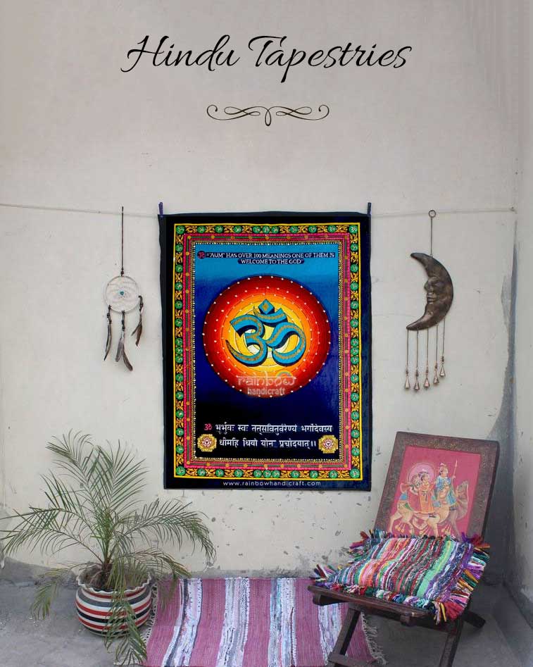 hindu tapestry - rainbowhandicraft