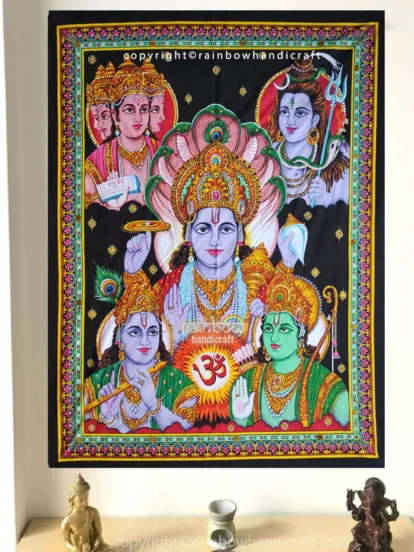 Divine Gods Trinity Tapestry