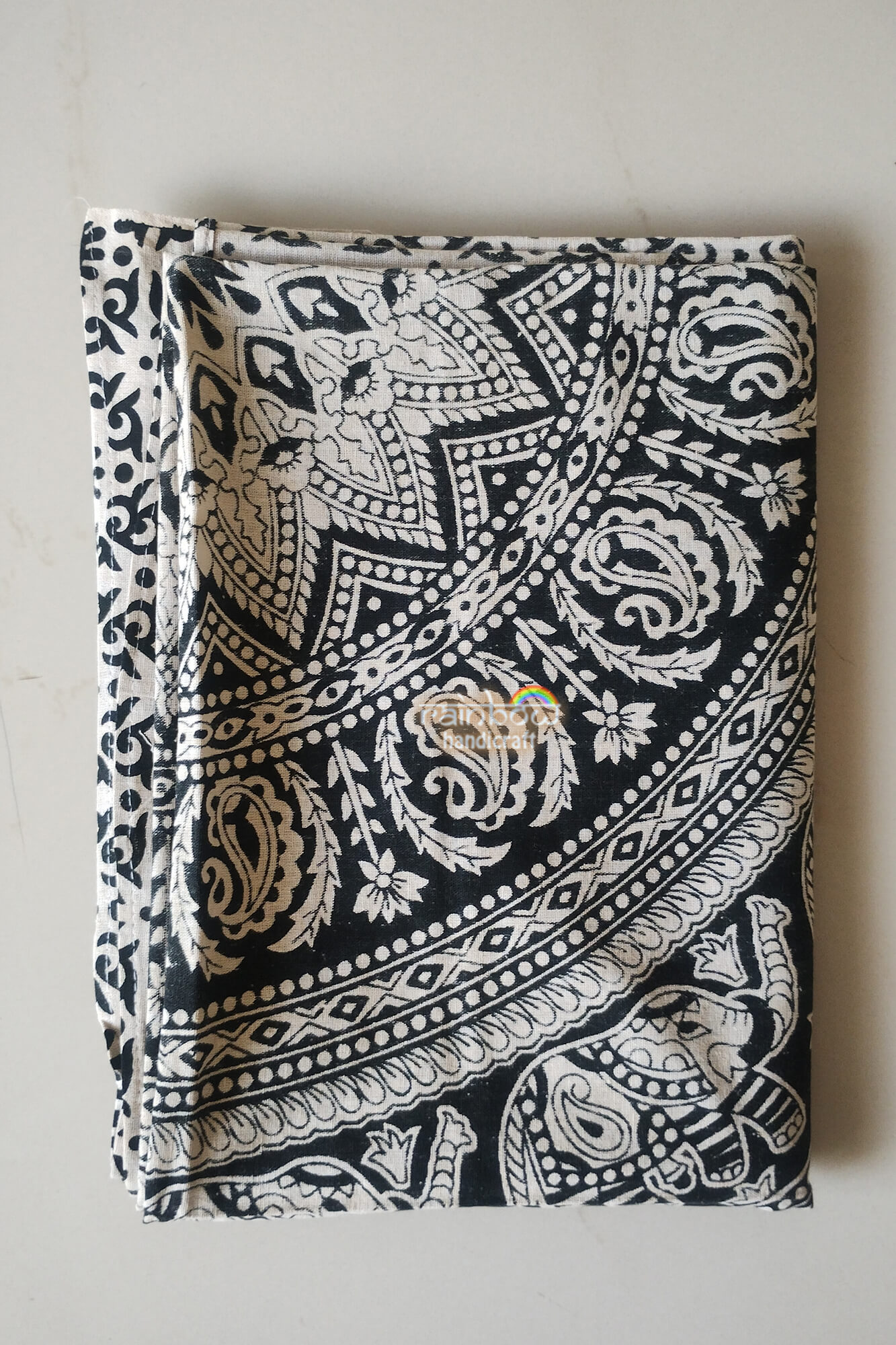 Elephant Mandala Wall Tapestry, Black & White Perfect Home Decor