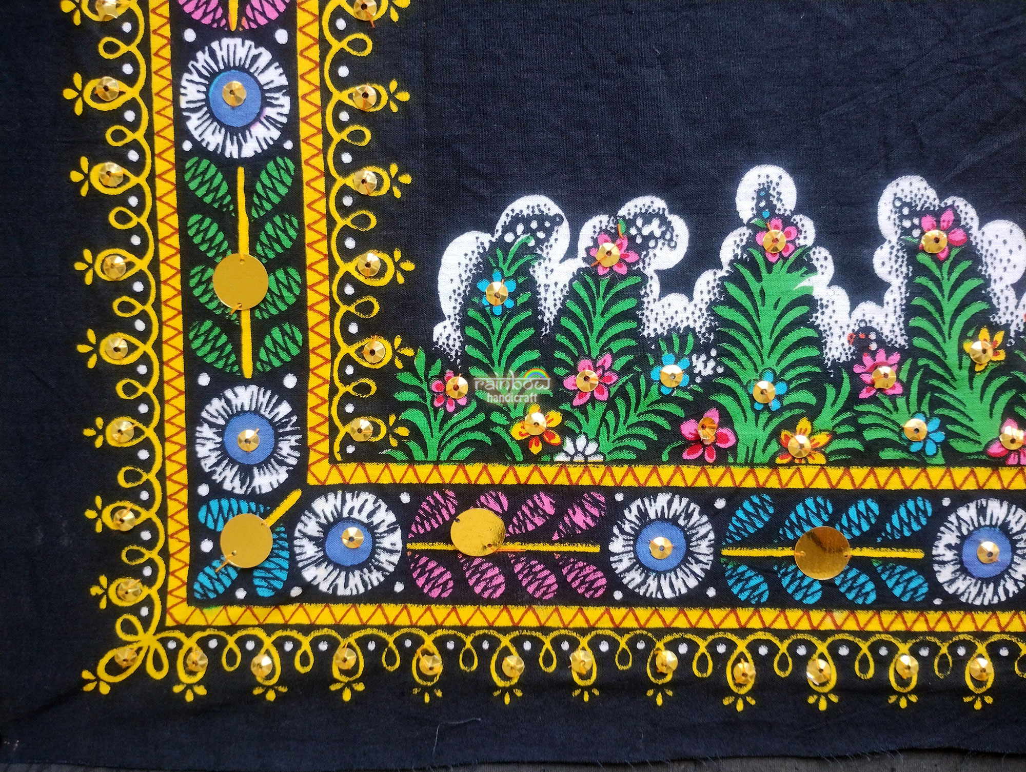 Ethnic elephant Tapestry - Sequin wall hanging Decor