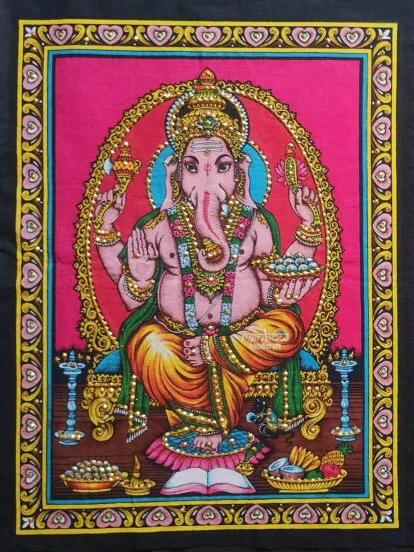 lord ganesh wall tapestry