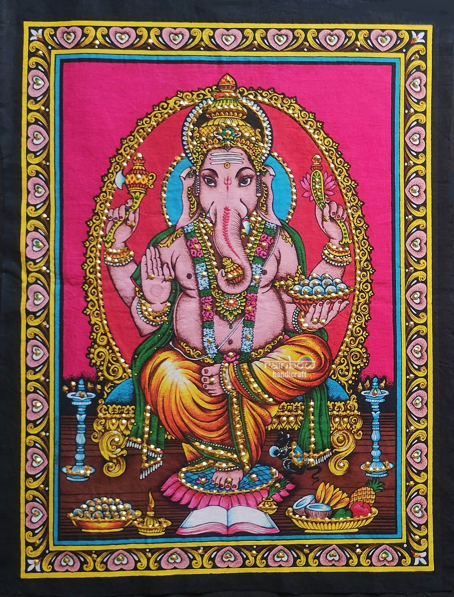 lord ganesh wall tapestry