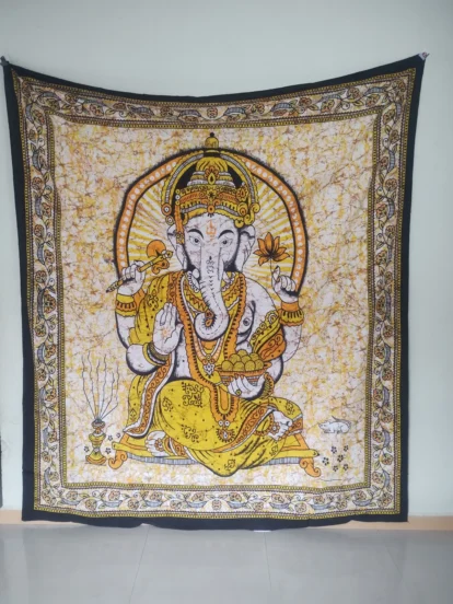 ganesha tapestry backdrop